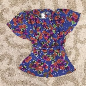 NWOT Anthro Silk Blouse